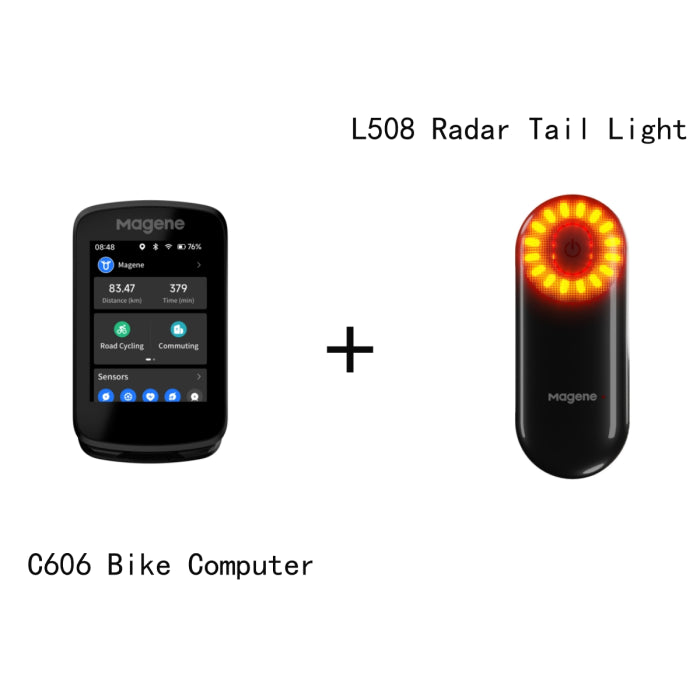 Magene C606 Smart GPS Bike Computer with 2.8" Color Touchscreen, WiFi & Bluetooth Connectivity, Advanced Navigation & ClimbPro