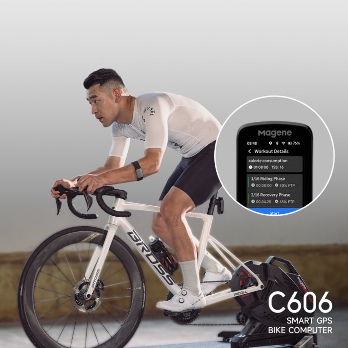 Magene C606 Smart GPS Bike Computer with 2.8" Color Touchscreen, WiFi & Bluetooth Connectivity, Advanced Navigation & ClimbPro