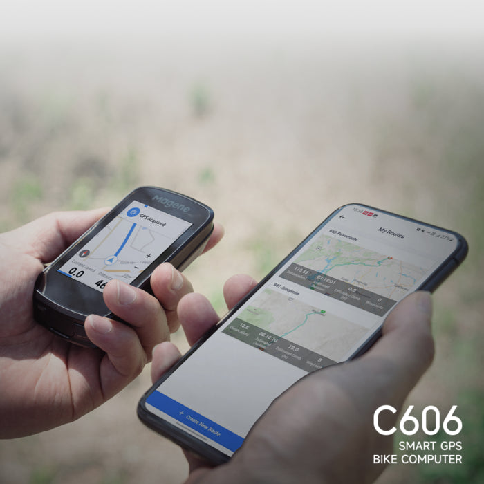 Magene C606 Smart GPS Bike Computer with 2.8" Color Touchscreen, WiFi & Bluetooth Connectivity, Advanced Navigation & ClimbPro