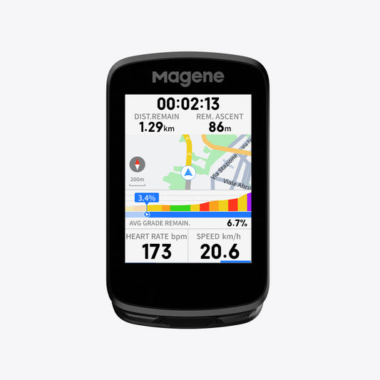 Magene C606 Smart GPS Bike Computer with 2.8" Color Touchscreen, WiFi & Bluetooth Connectivity, Advanced Navigation & ClimbPro