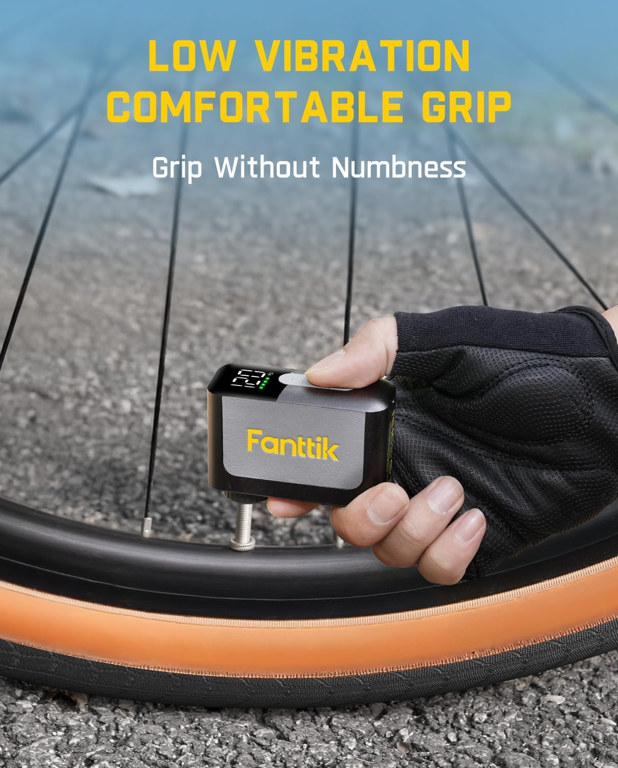 Fanttik X10 Ace Mini Bike Pump with Gauge