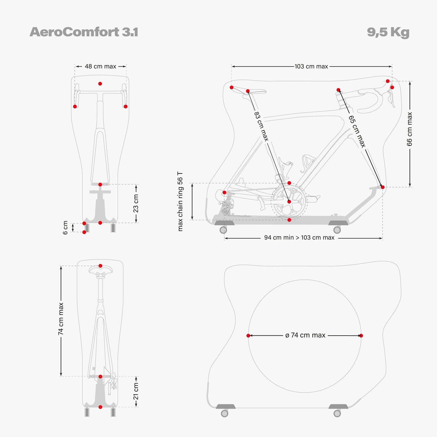 AEROCOMFORT 3.1 ROAD BIKE TRAVEL BAG