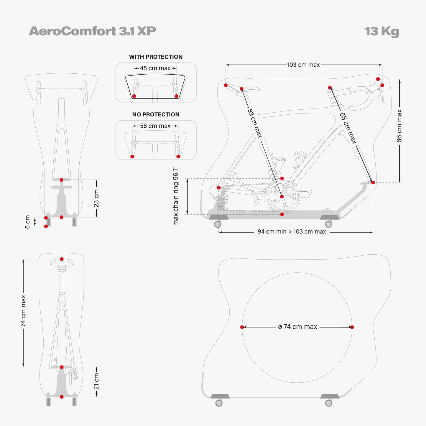 AEROCOMFORT 3.1 XP ROAD TRAVEL BAG