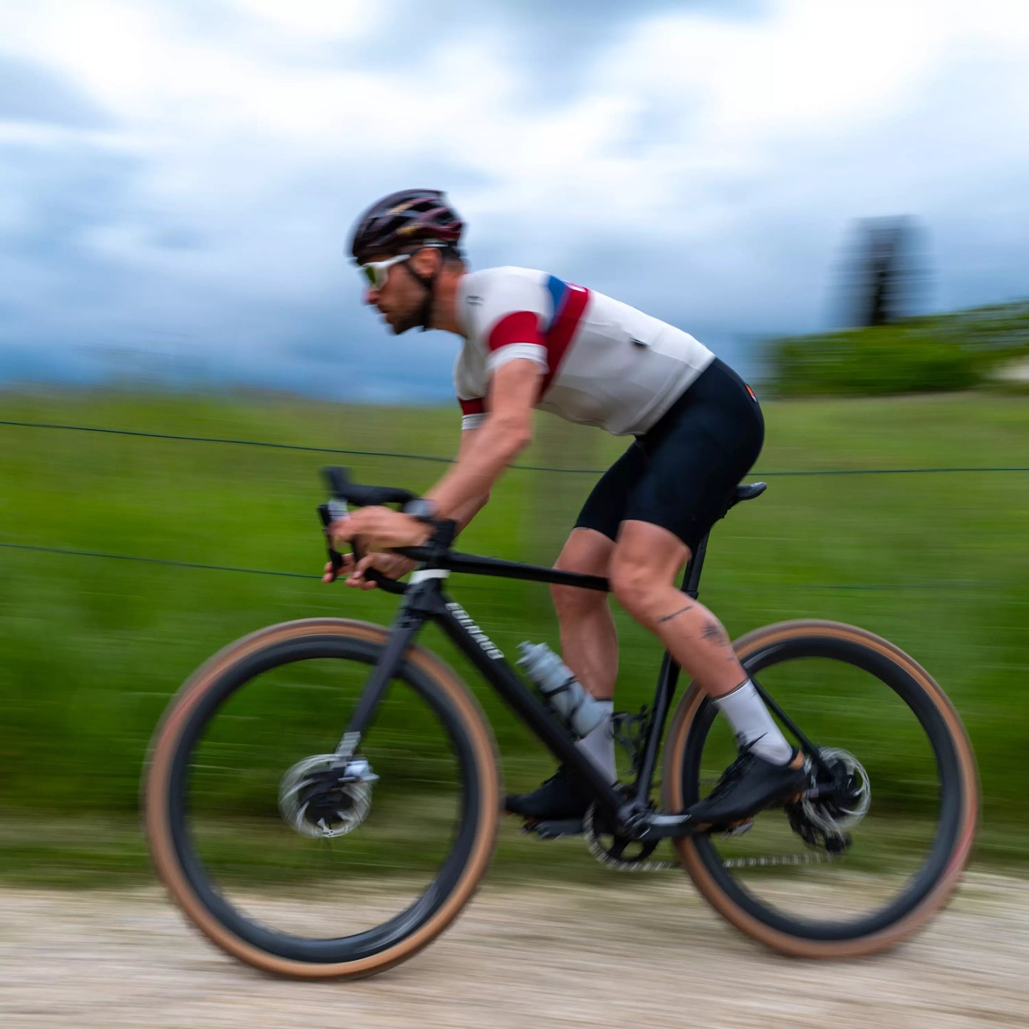 Rider using Vittoria Terreno PRO T10 Hardpack Gravel Race tire