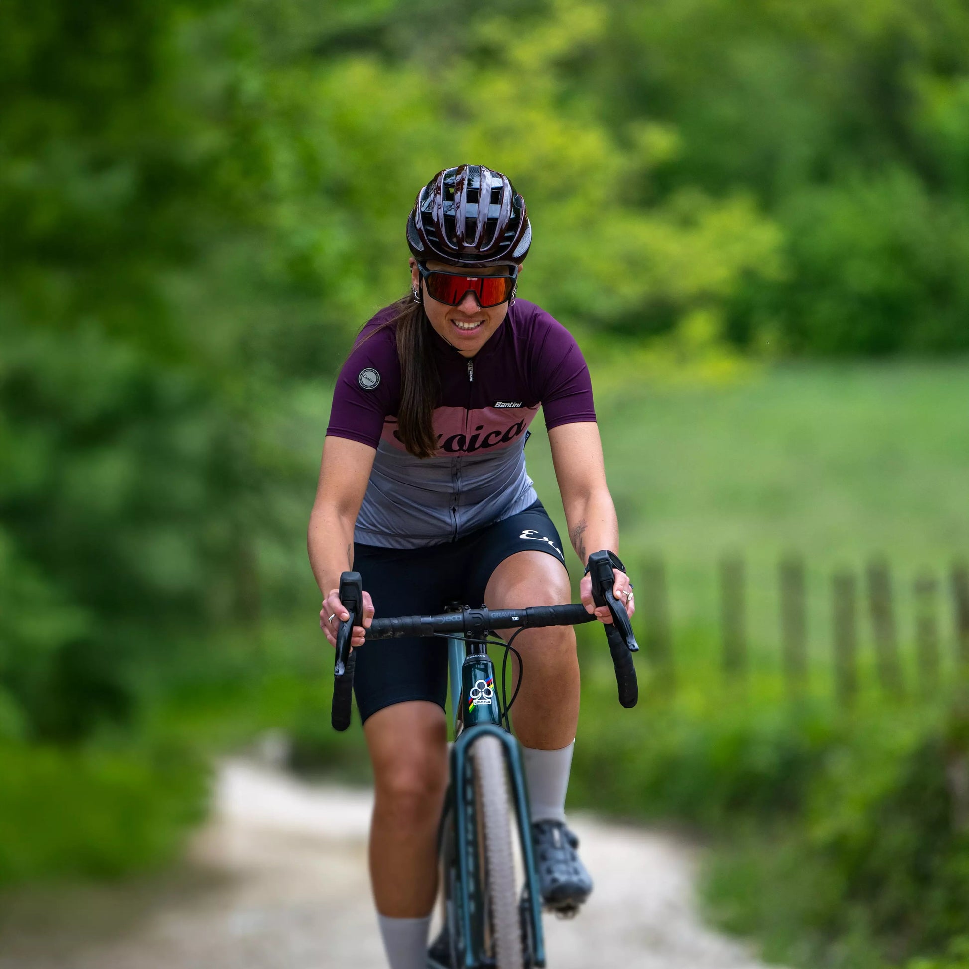Rider using Vittoria Terreno PRO T30 Fine Loose Gravel Race tire